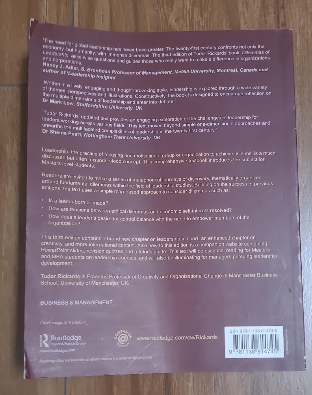 Dilemmas of Leadership - Retail Maharaj