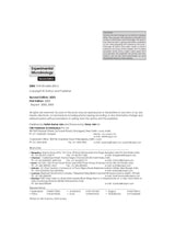 EXPERIMENTAL MICROBIOLOGY 2ED (PB 2023)