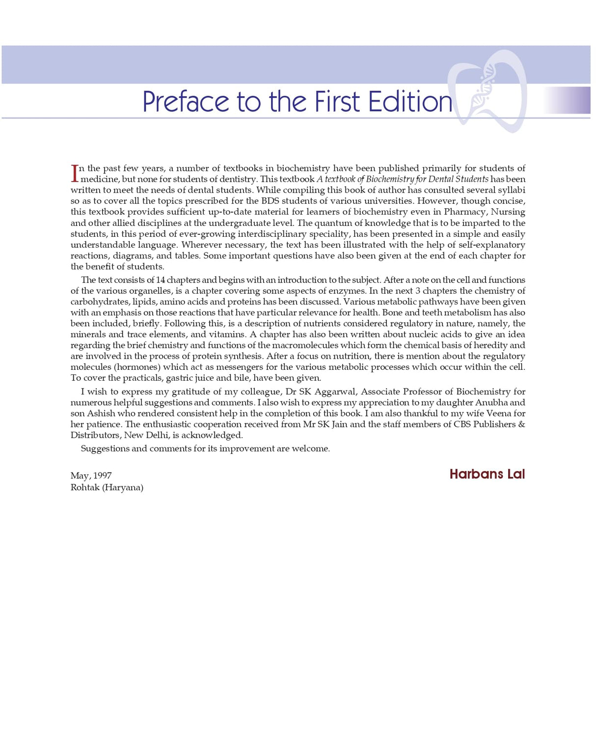 Textbook of Biochemistry for Dental Students including Practical Exercises 6/e