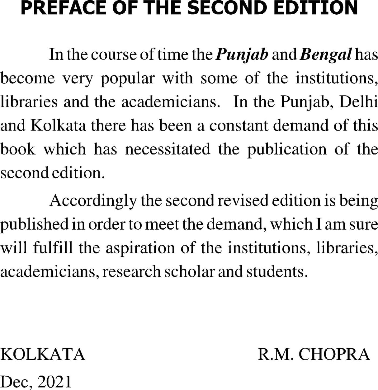 THE PUNJAB AND BENGAL