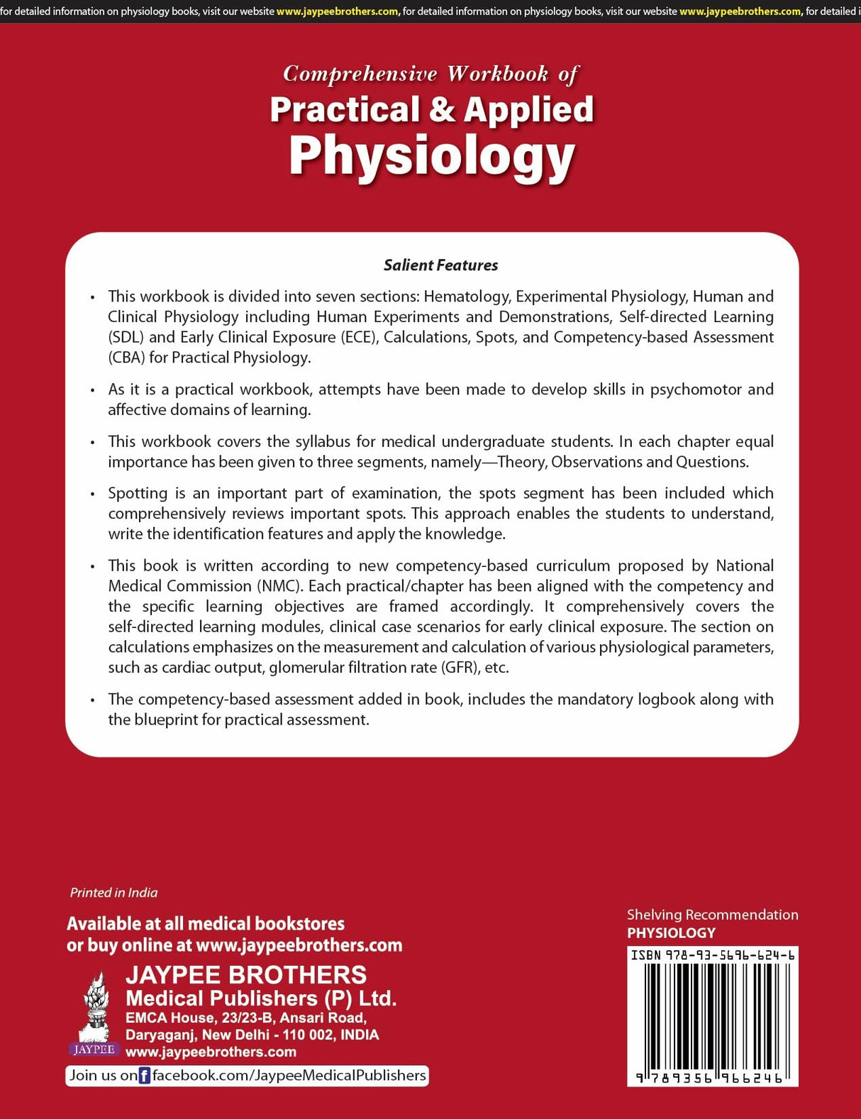 COMPREHENSIVE WORKBOOK OF PRACTICAL & APPLIED PHYSIOLOGY