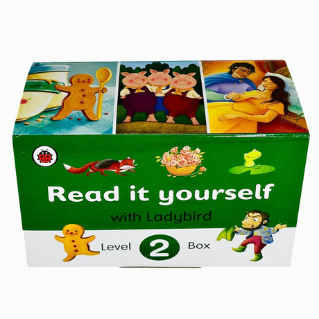Ladybird Read It Yourself Tuck Box Level 2: 10 Books Box Set (Beauty and the Beast, Chicken Licken, The Gingerbread Man, Little Red Riding Hood, Rumpelstiltskin, Sleeping Beauty and More) - Retail Maharaj