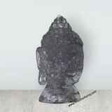 Buddha Head Statue - 6.5 x 3.5 Inches | Sphatik Buddha Face Idol / Head Of Buddha Statue for Home Decor