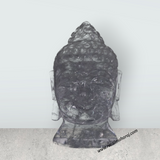Buddha Head Statue - 6.5 x 3.5 Inches | Sphatik Buddha Face Idol / Head Of Buddha Statue for Home Decor