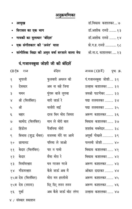 Malniya Goond Lavori (Bandish Notations) - Retail Maharaj