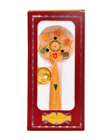Pooja 3 Diya Aarti Metal Stand – Ornamental Diya for Rituals