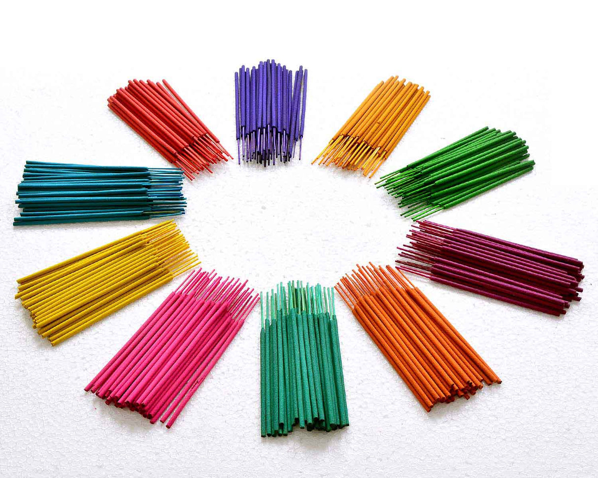 Bhakti Saurabh (10 in 1) Approx. 400 Sticks | 5.25" Stick | Plastic Container