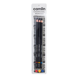 Camlin Charcoal Pencils Assorted Set of 3 Grades for Drawing and Sketching - Retail Maharaj