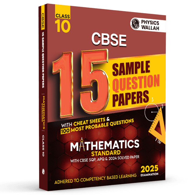 CBSE 15 New Pattern Sample Question Papers Class 10 Mathematics (Standard Maths) For 2025 Exam with 50 Percent Competency Based Questions 100 Most Probable Questions - Retail Maharaj