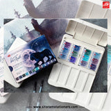 White Nights Granulating Watercolour 12 Full Pans Set