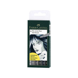 Faber-Castell PITT Artist Brush Pens 6 Pack Terra Basic Pastel Soft and Light Skin Tones - Retail Maharaj