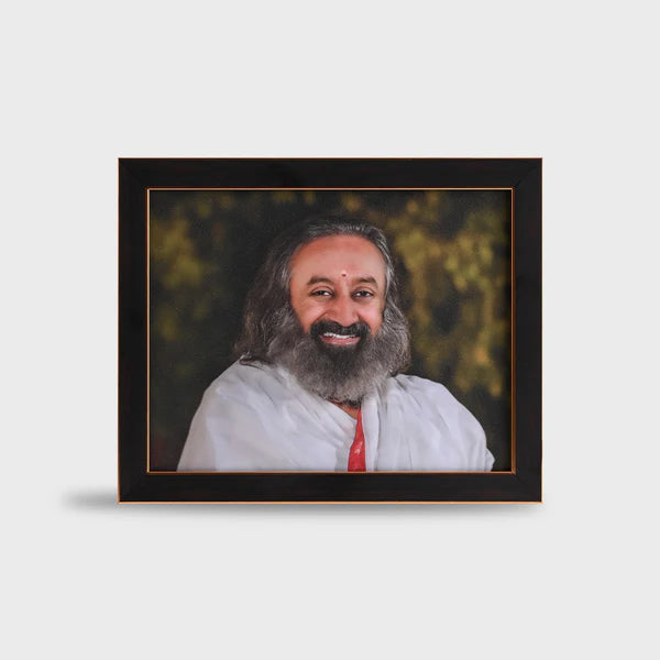 Photo Frame 7 x 9 inch (Sparkle) | Premium Frame featuring Gurudev Sri Sri Ravi Shankar - Retail Maharaj