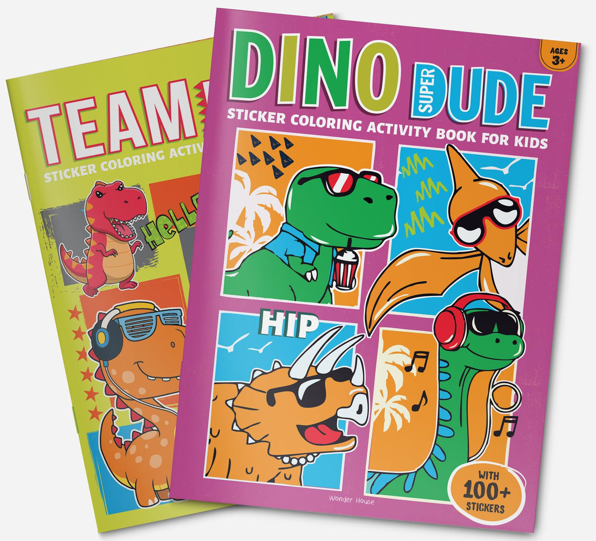 Dino Super Dude Sticker Coloring Book For Kids - Retail Maharaj