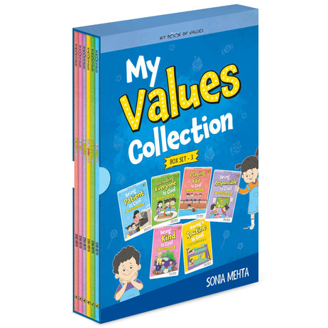 My Book of Values: Box Set 3 | A Set of 6 Exciting Story cum Activity Books | Illustrated Storybooks on Values and Good Behaviour | Patience, Inclusivity, Fairness, Responsibility, Kindness, Routine | Ages 5 + - Retail Maharaj