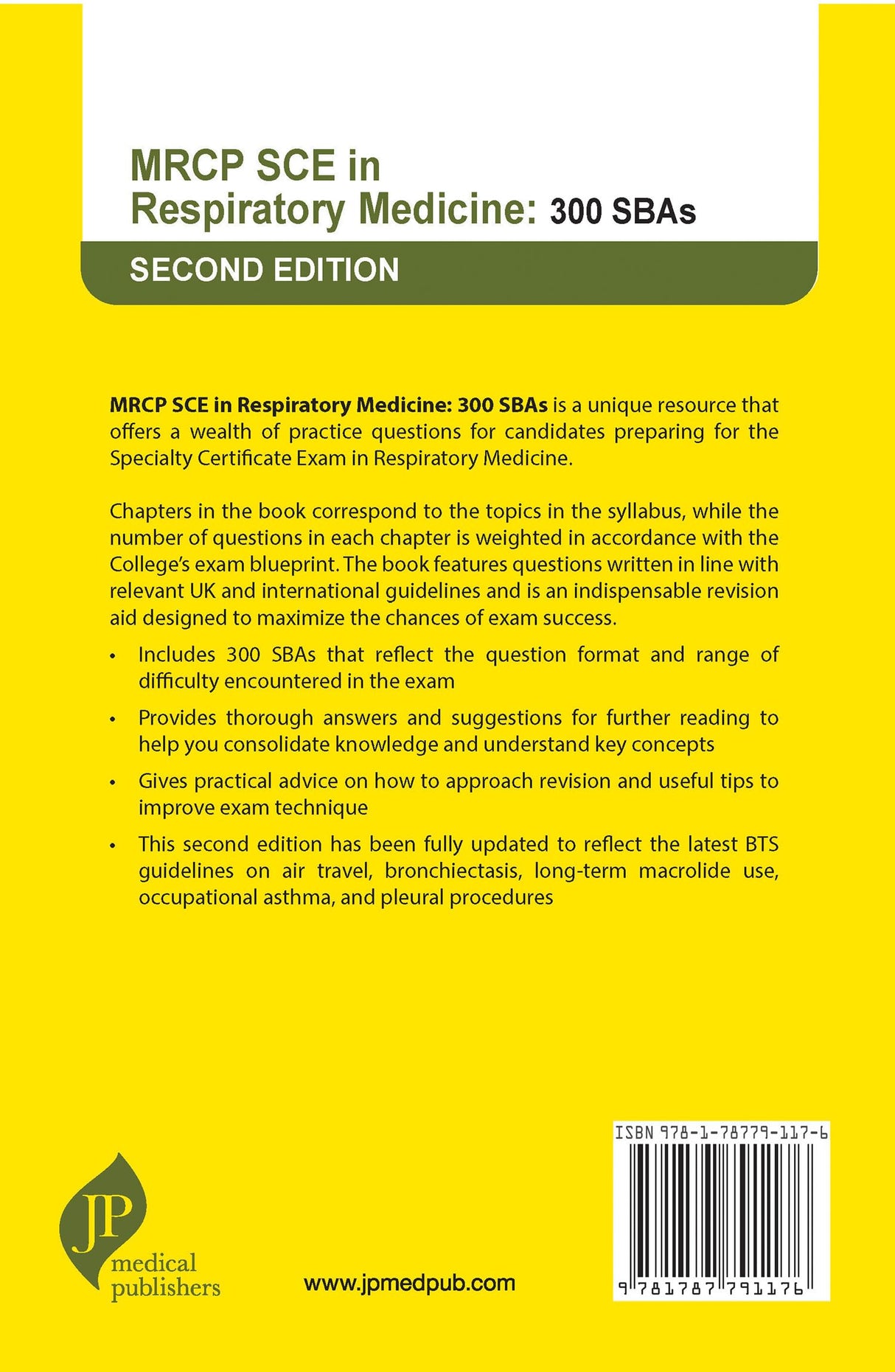 MRCP SCE IN RESPIRATORY MEDICINE: 300 SBAS