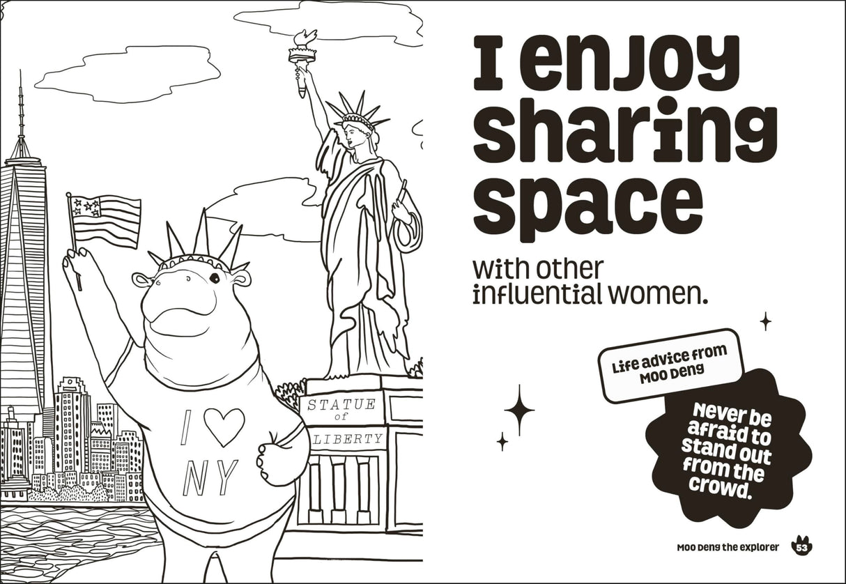 Be More Moo Deng: The Unofficial Colouring Book