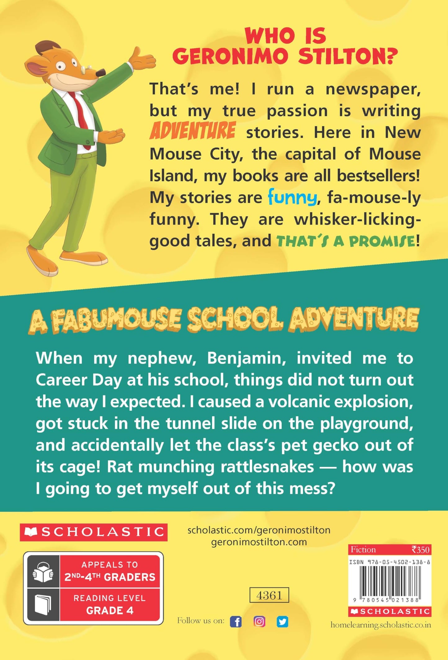 GERONIMO STILTON # 38 A FABUMOUSE SCHOOL ADVENTURE