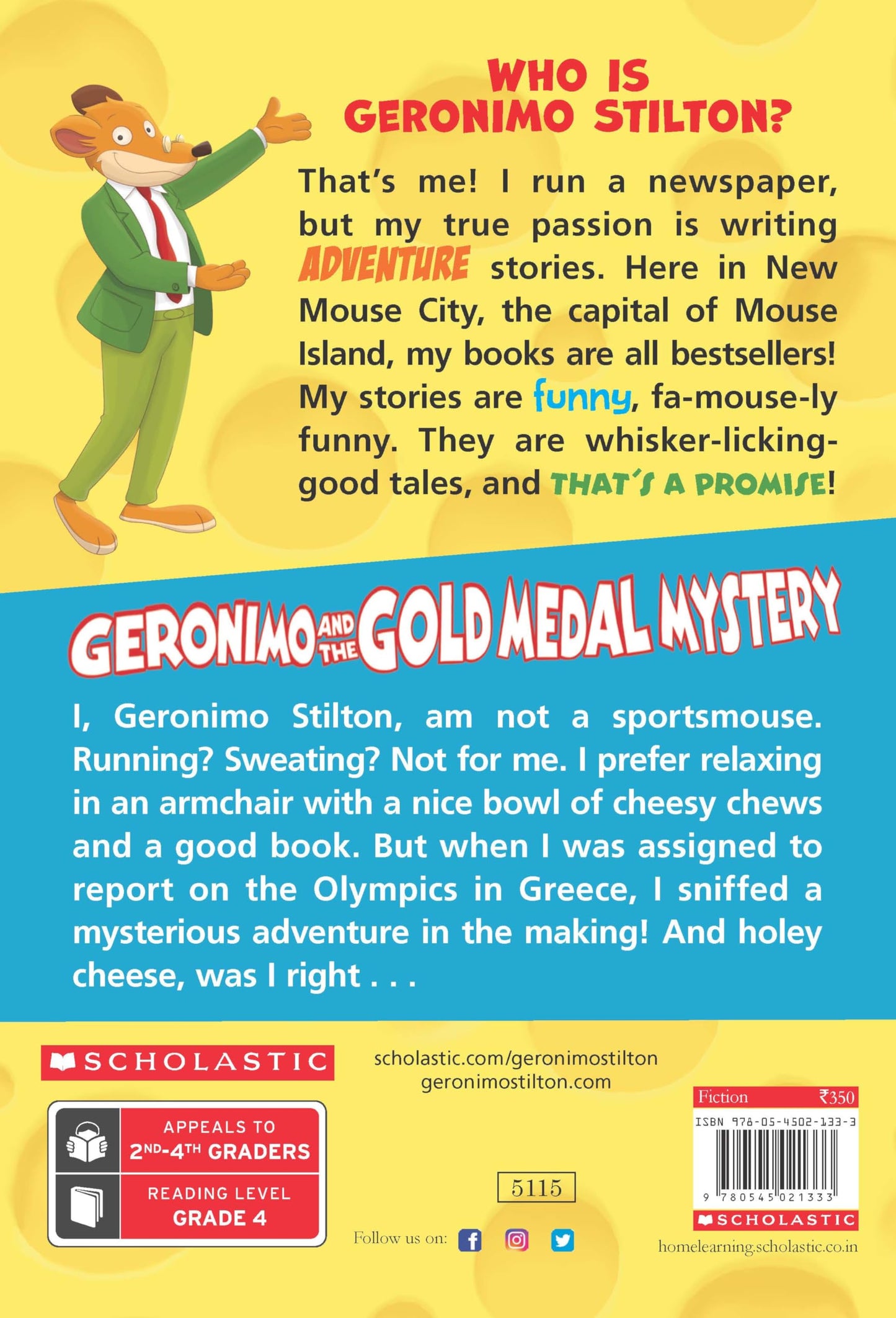 GERONIMO STILTON # 33 GERONIMO AND THE GOLD MEDAL MYSTERY