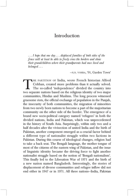 Revisiting Partition: Contestation, Narratives and Memories - Retail Maharaj