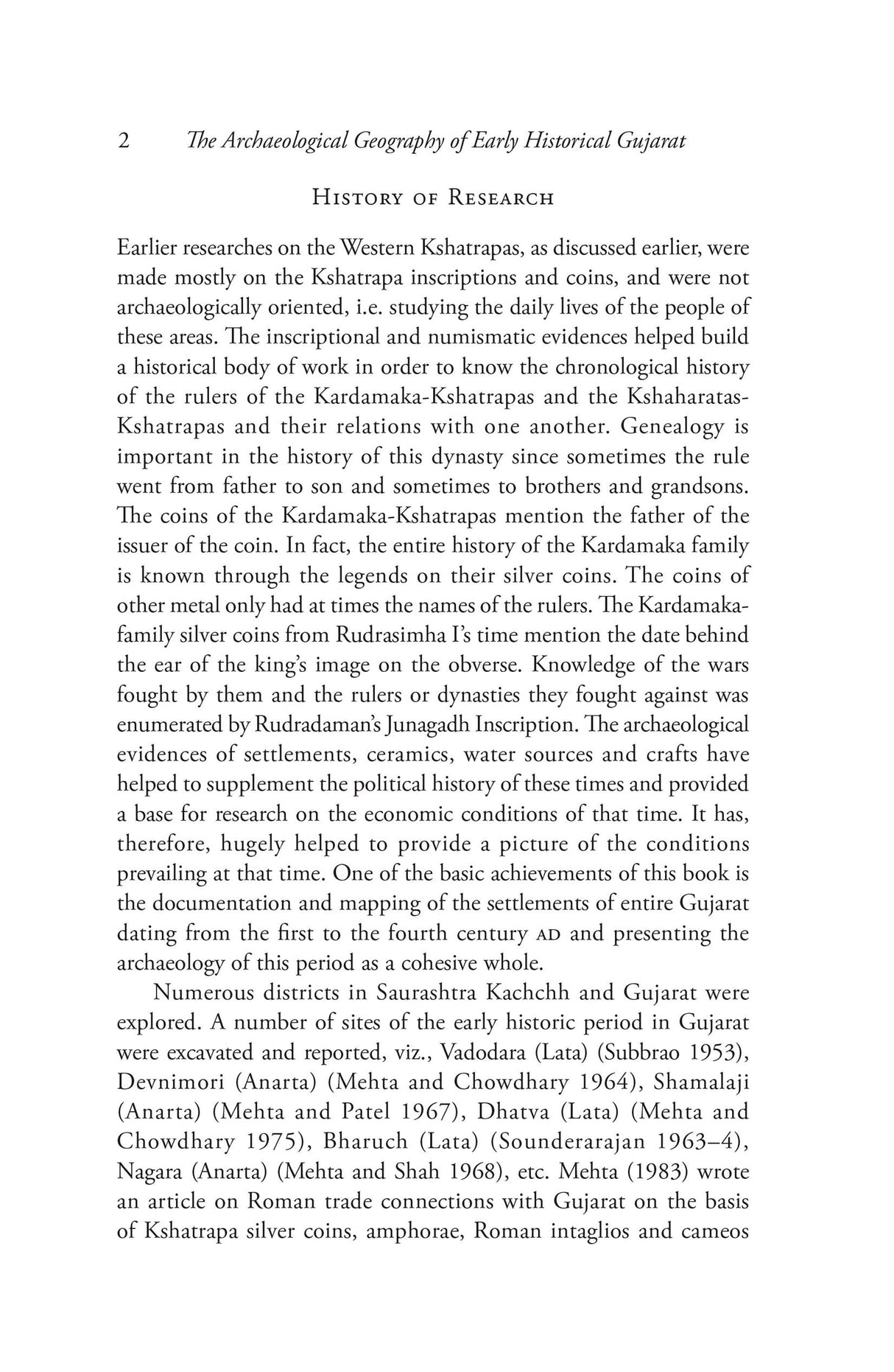 The Archaeological Geography of Early Historical Gujarat - Retail Maharaj