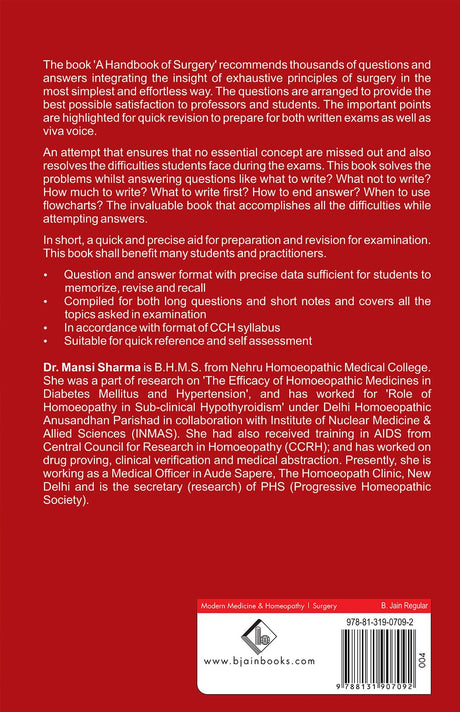 A Handbook of Surgery - Retail Maharaj