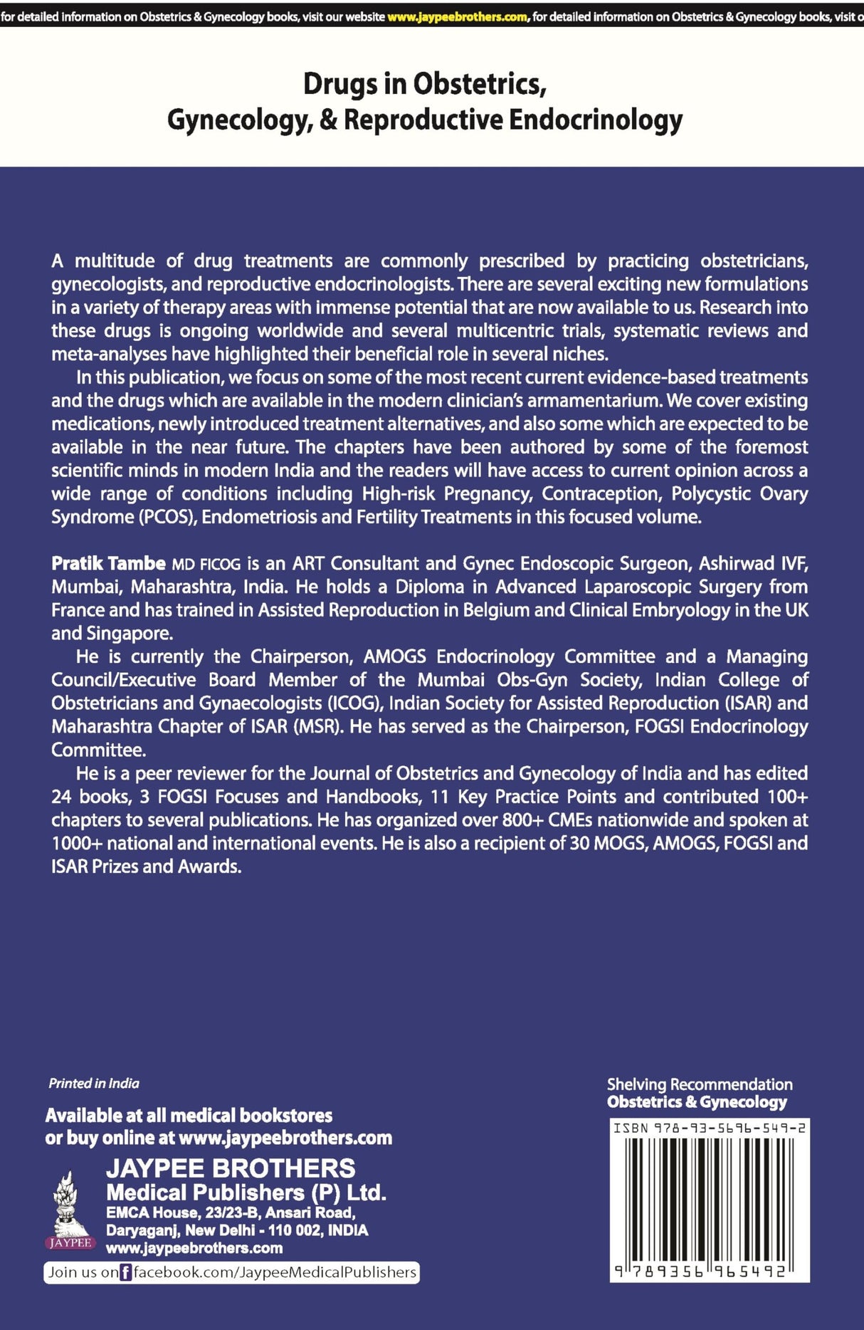 DRUGS IN OBSTETRICS, GYNECOLOGY & REPRODUCTIVE ENDOCRINOLOGY