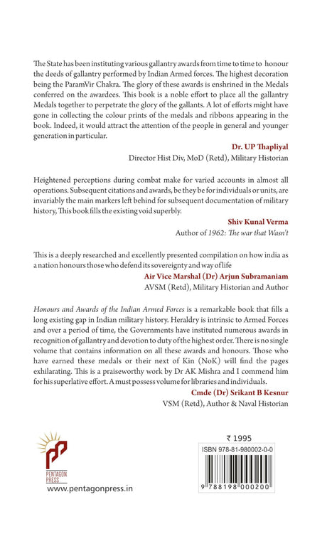 Honours and Awards of the Indian Armed Forces - Retail Maharaj