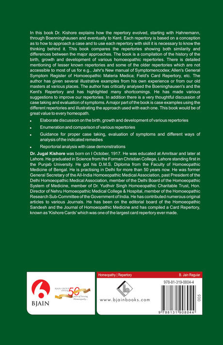 Evolution of Homoeopathic Repertories & Repertorisation - Retail Maharaj