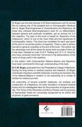 Boger Boenninghausen's Characteristics & Repertory with Corrected Abbreviations, word index & thumb index - Retail Maharaj