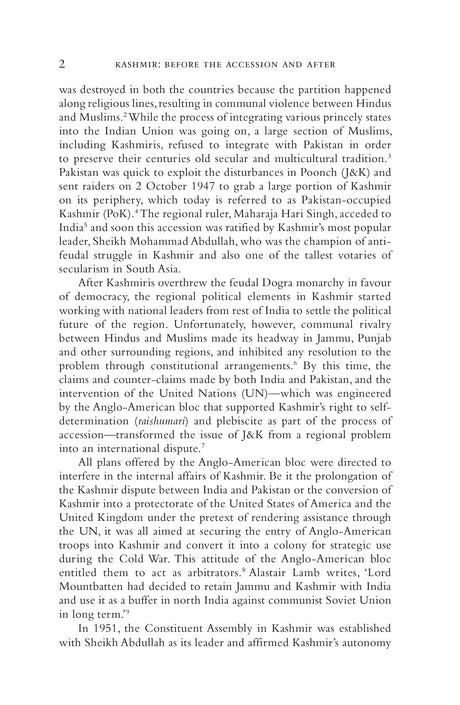 Kashmir: Before the Accession and After - Retail Maharaj