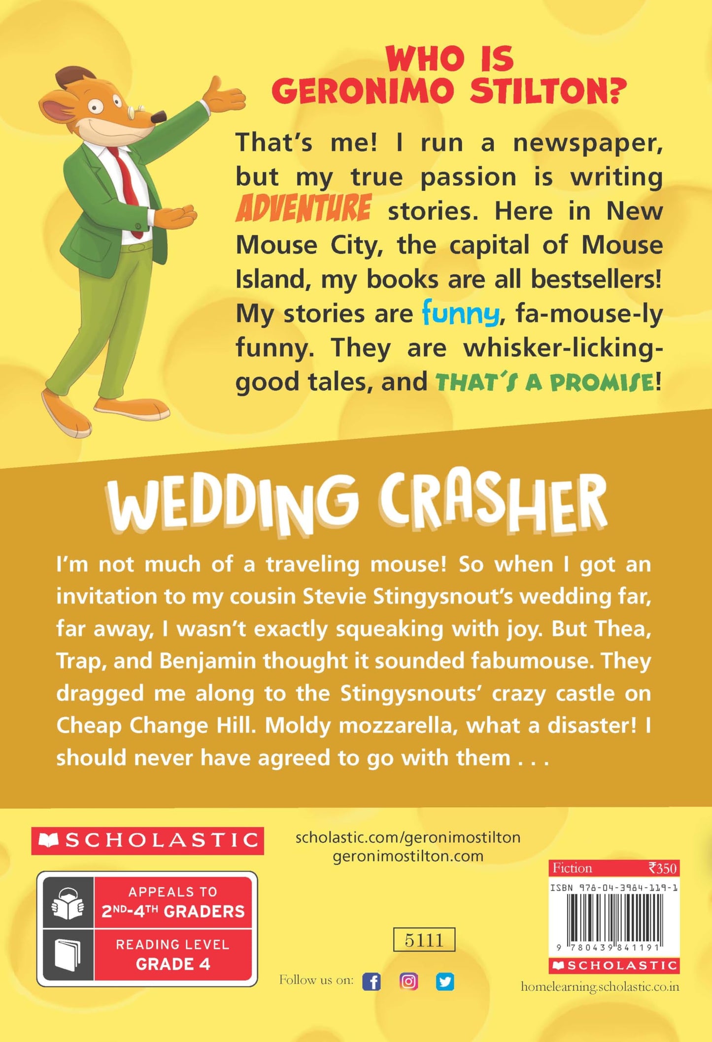 GERONIMO STILTON # 28 WEDDING CRASHER