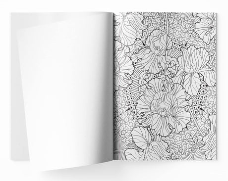 Flowers Coloring Book for adults - Retail Maharaj