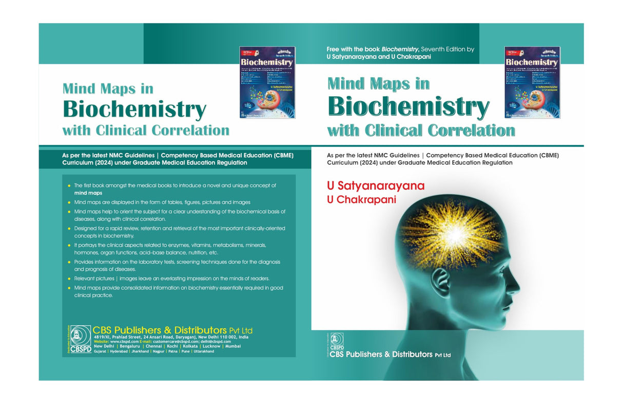 Biochemistry, 7th Silver Jubilee Edition | As per the latest NMC Guidelines | Packed Inside Free Mind Maps in Biochemistry with Clinical Correlation