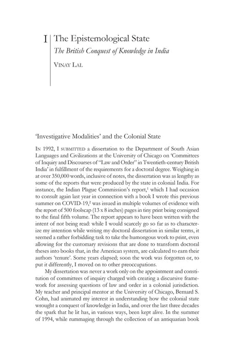 The Colonial State and Forms of Knowledge: The British in India - Retail Maharaj