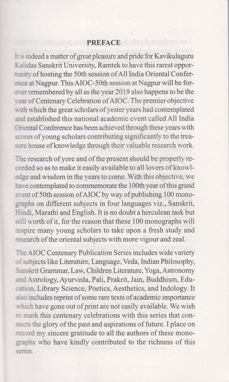 Grammatical Functions of the Sanskrit Praadi-S (Prepositions) AIOC Series -101 - Retail Maharaj