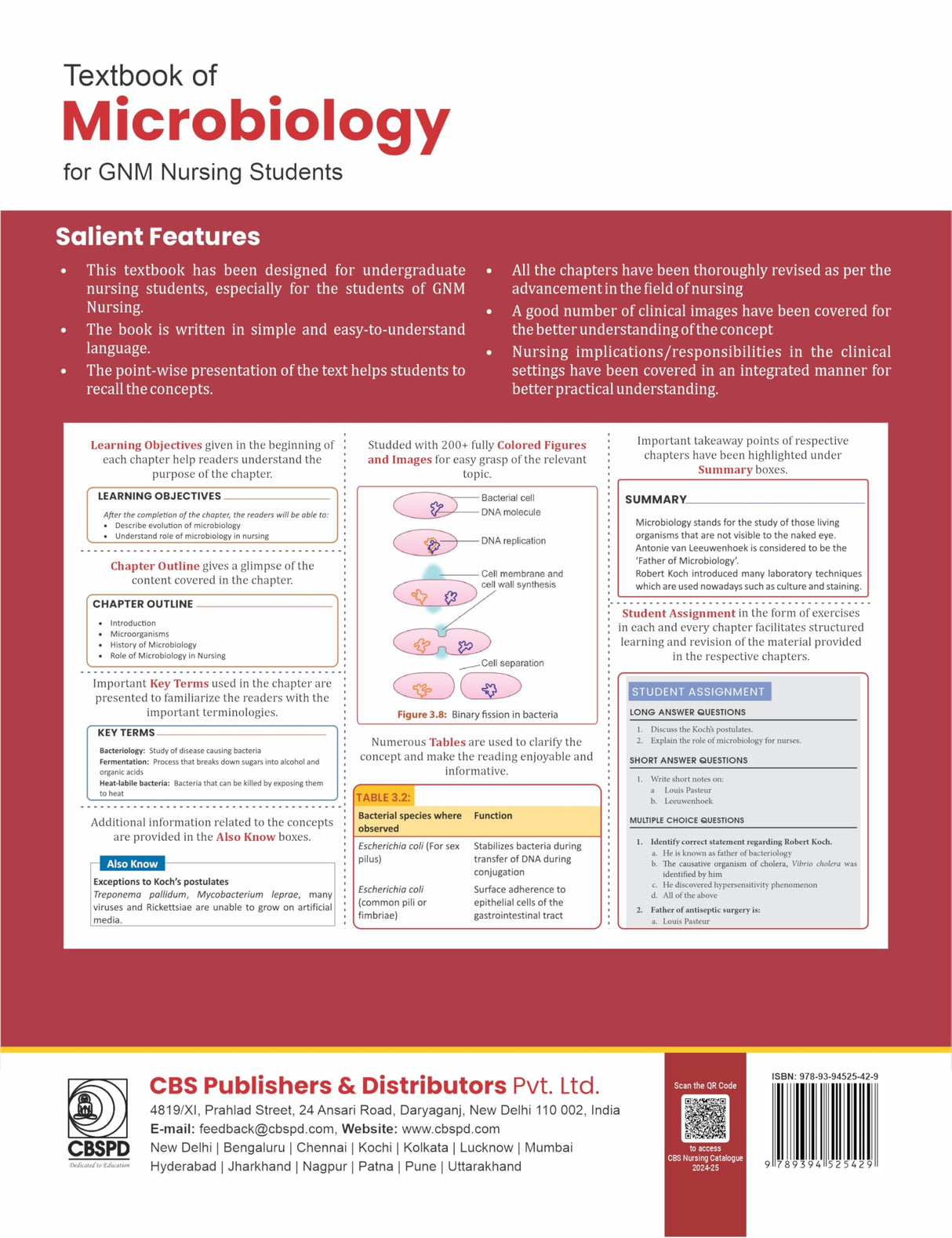 Textbook of Microbiology for GNM Nursing students, 3rd Edition - 2025