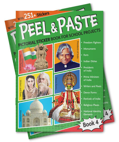 Peel & Paste - Pictorial Sticker Book For School Projects - Book 4 - Retail Maharaj