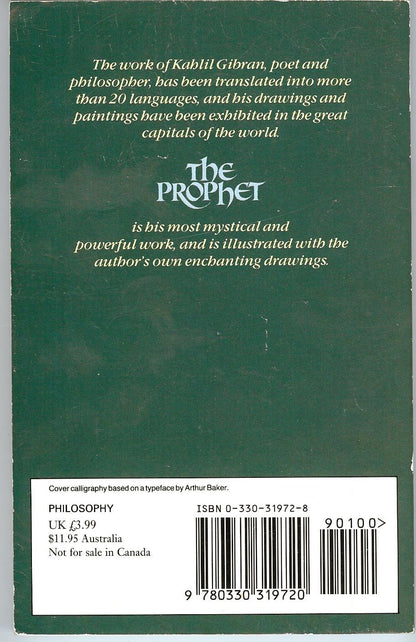 Prophet [Paperback] Gibran, Kahlil