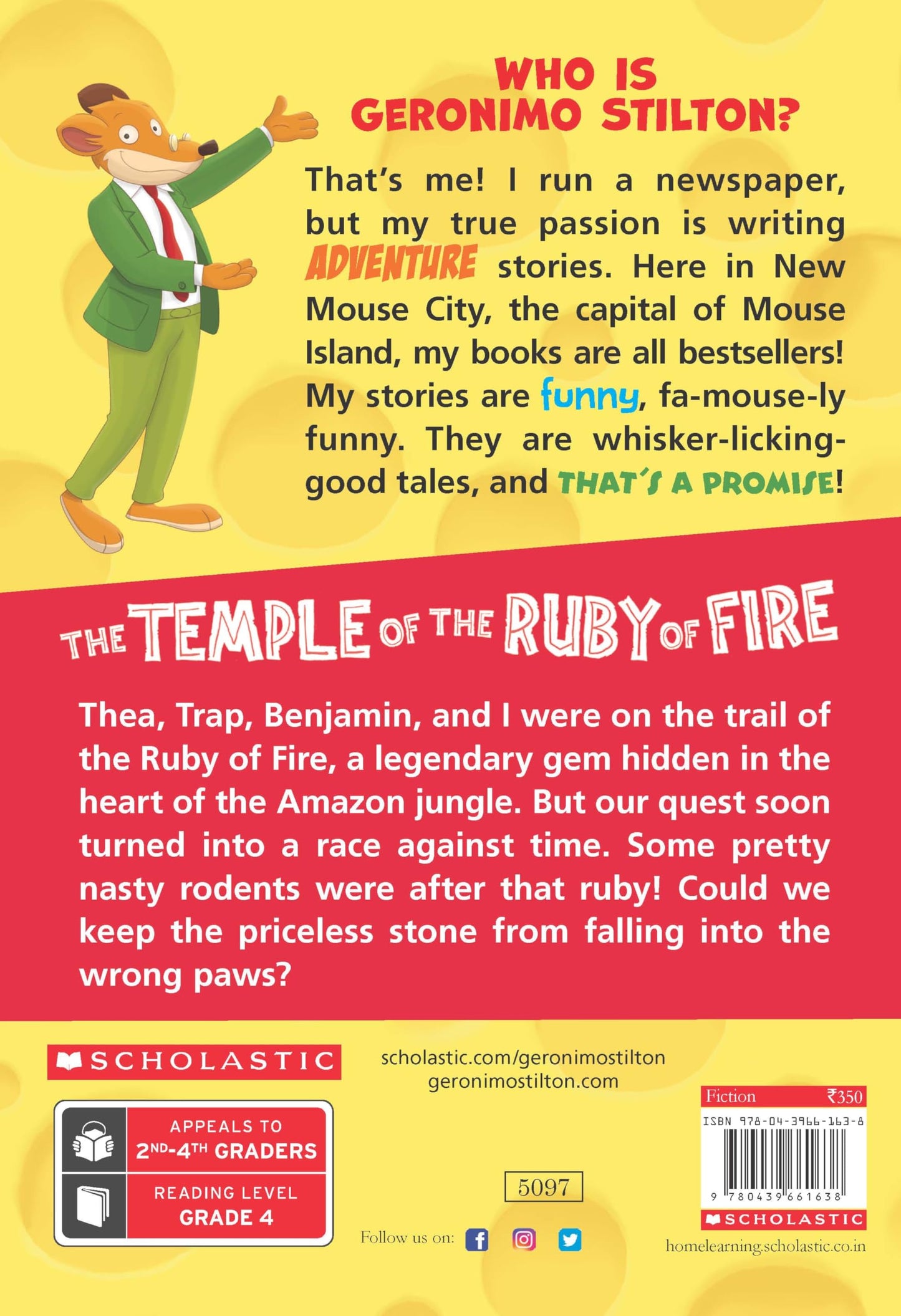 GERONIMO STILTON #14 THE TEMPLE OF THE RUBY OF FIRE