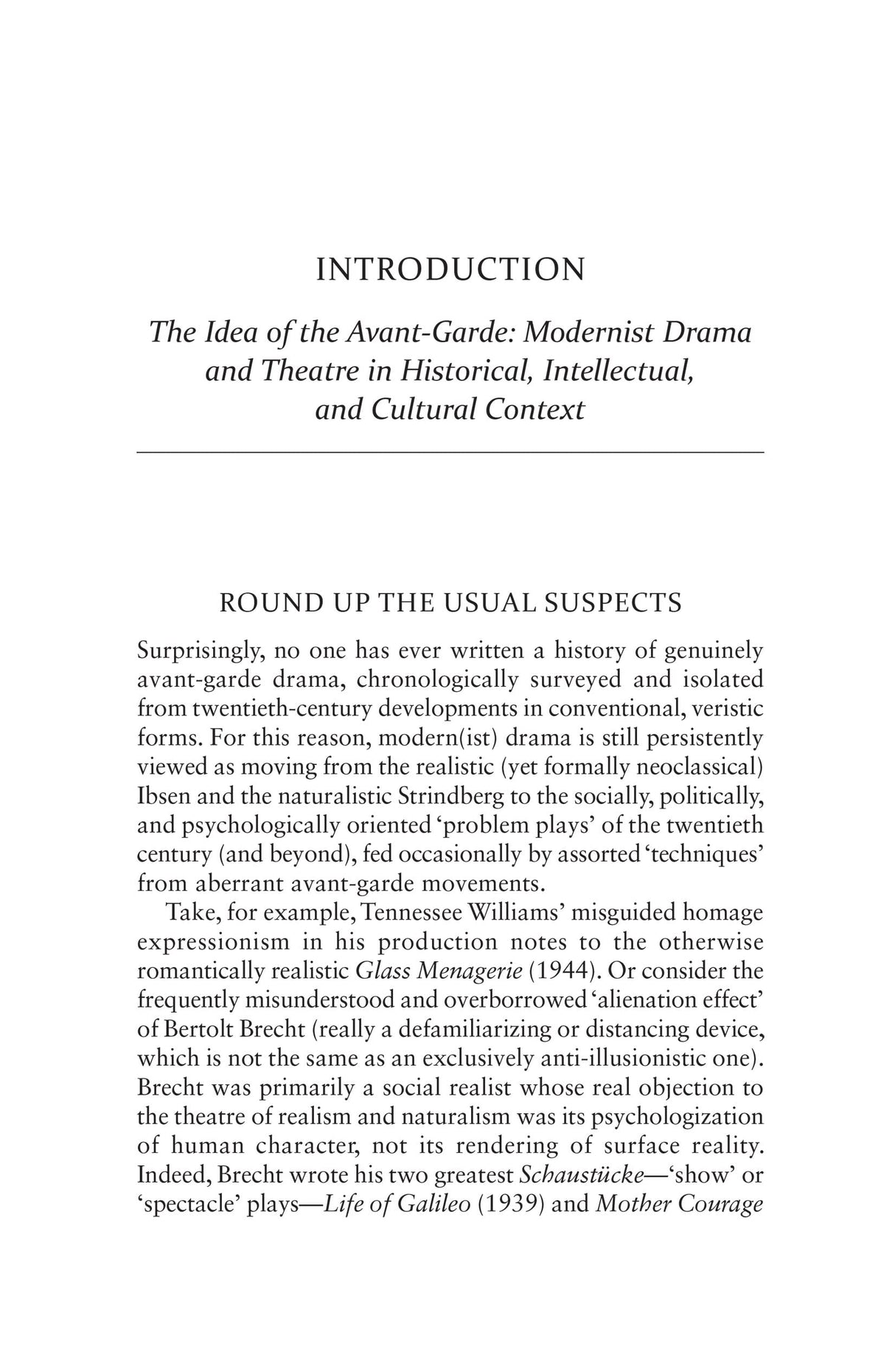 Modern(ist)Drama: Essays in Criticism; A Casebook
