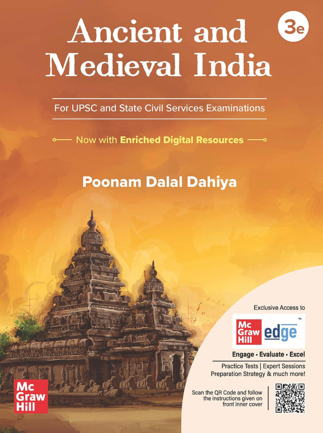 Ancient and Medieval Indian History, 3e for UPSC CSE 2025-26 by Poonam Dalal Dahiya (IPS) | 2 Pluck-out Chart for Revision | Trend Analysis for Prelim Questions - Retail Maharaj