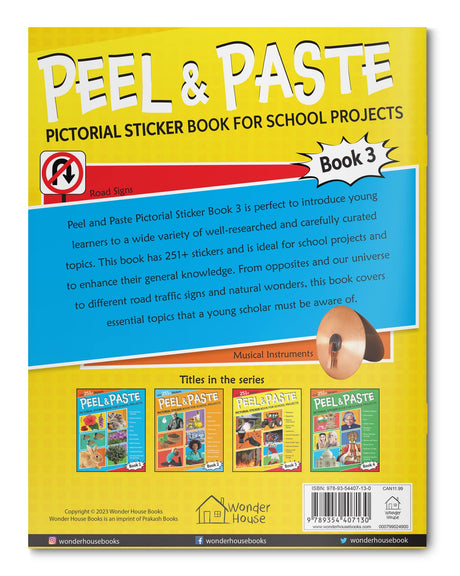 Peel & Paste - Pictorial Sticker Book For School Projects - Book 3 - Retail Maharaj