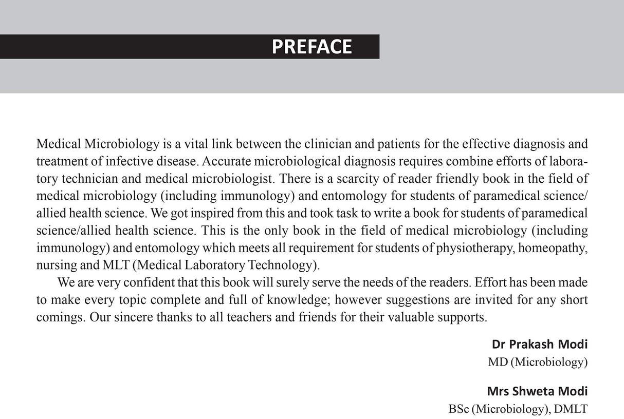 Textbook of Medical Microbiology, Immunology and Entomology (For Para Medical Students)