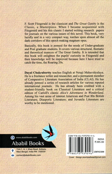 F. SCOTT FITZGERALD'S THE GREAT GATSBY: A COMPENDIOUS STUDY - Retail Maharaj