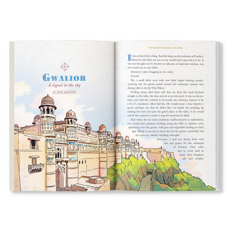 Fascinating Maharajas of India: Twenty-Five Princely States and Their Extraordinary Stories | History of British India | Covers Major Kingdoms Like Gwalior, Travancore, Jaipur, Cooch Behar, Patiala and Hyderabad | Colorful Illustrations | Ages 10 + - Retail Maharaj