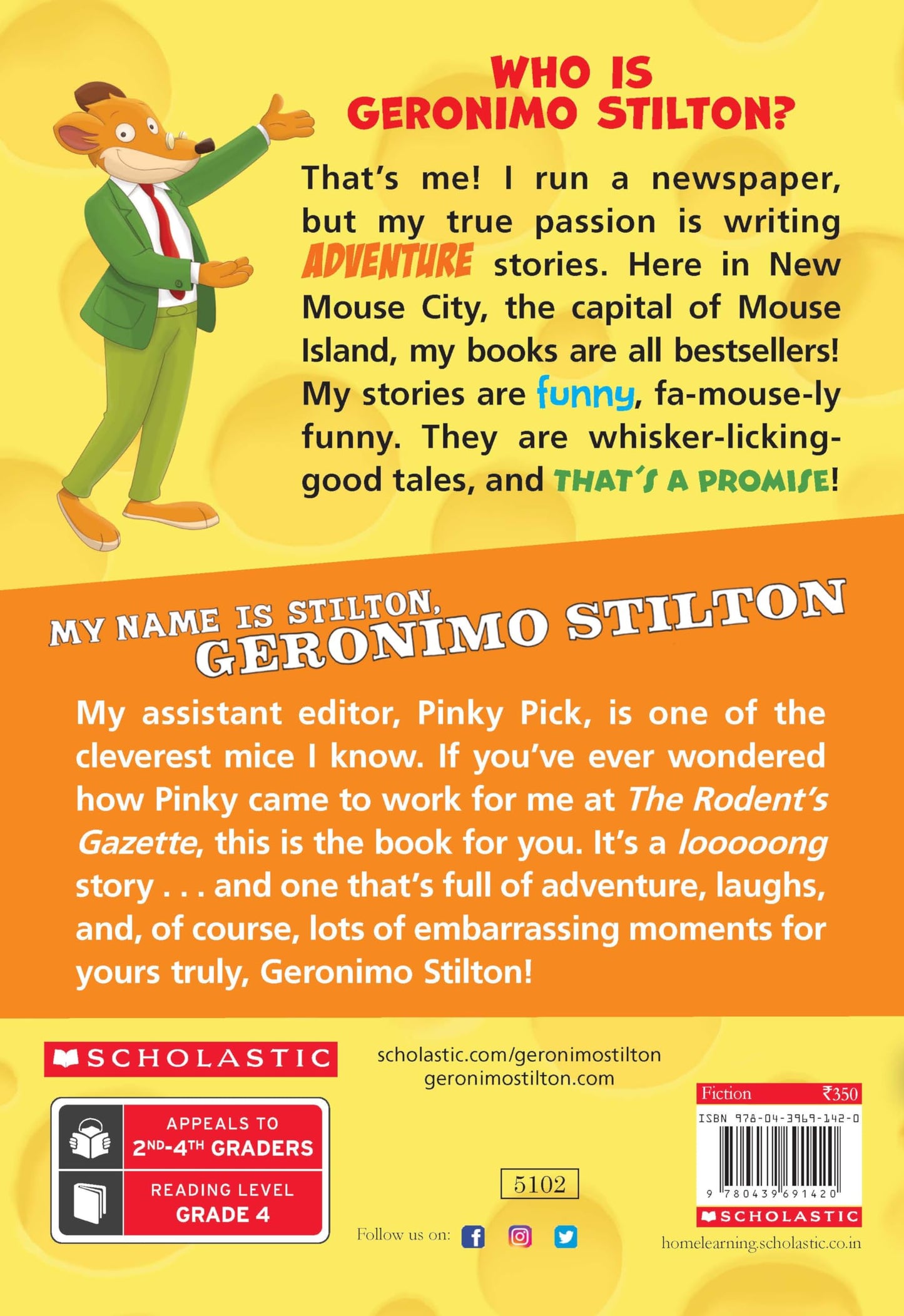 GERONIMO STILTON #19 MY NAME IS STILTON GERONIMO STILTON