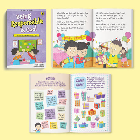 My Book of Values: Box Set 3 | A Set of 6 Exciting Story cum Activity Books | Illustrated Storybooks on Values and Good Behaviour | Patience, Inclusivity, Fairness, Responsibility, Kindness, Routine | Ages 5 + - Retail Maharaj