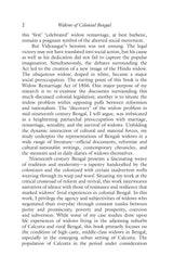 Widows of Colonial Bengal: Gender, Morality and Cultural Representation