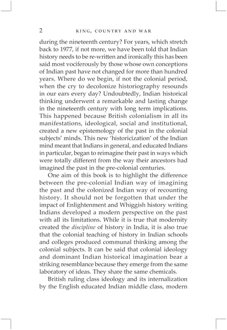 King, Country and War: Ideology, Memory and Written Indian History, c.1600-1900 - Retail Maharaj