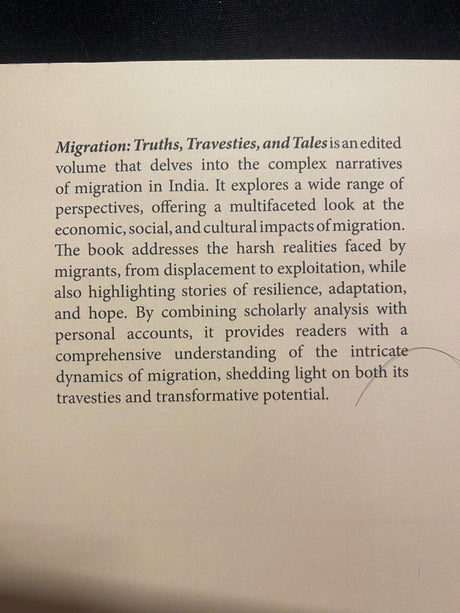 Migration: Truths, Travesties and Tales (Edited Book) - Retail Maharaj